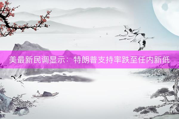 美最新民调显示：特朗普支持率跌至任内新低