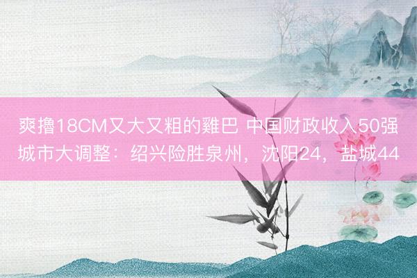 爽擼18CM又大又粗的雞巴 中国财政收入50强城市大调整:绍兴险胜泉州,沈阳24,盐城44