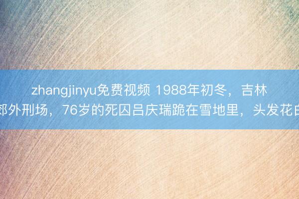 zhangjinyu免费视频 1988年初冬，吉林郊外刑场，76岁的死囚吕庆瑞跪在雪地里，头发花白