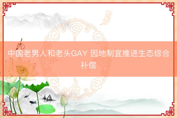 中国老男人和老头GAY 因地制宜推进生态综合补偿