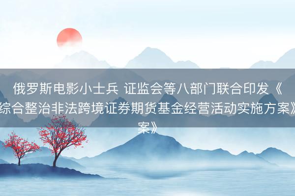 俄罗斯电影小士兵 证监会等八部门联合印发《综合整治非法跨境证券期货基金经营活动实施方案》