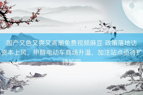 国产又色又爽又高潮免费视频麻豆 政策落地访佛资本上风,甲醇电动车商场升温,加注站点亟待扩容