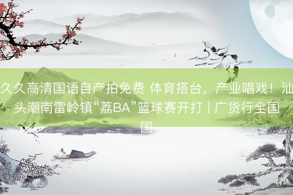 久久高清国语自产拍免费 体育搭台，产业唱戏！汕头潮南雷岭镇“荔BA”篮球赛开打 | 广货行全国